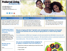 Tablet Screenshot of preferredlivingsolutions.com
